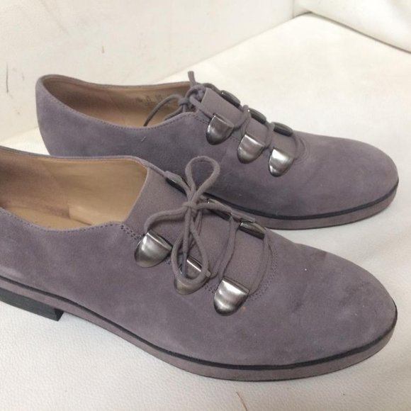 Naturalizer Shoes - Naturalizer Suede Modern Oxford Liam Grey 7.5 M